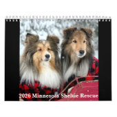 2026 Minnesota Sheltie Rescue Calendar カレンダー (カバー)