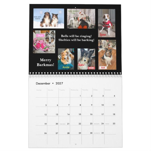 2026 Minnesota Sheltie Rescue Calendar カレンダー (12月 2027)