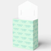 2026 Mint Green Teal Congrats Graduation Party フェイバーボックス (見開き)