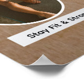 2026 Modern Circle Photo Vision Board Poster ポスター (角)