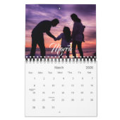 2026 Modern Create Your Own Custom Family Photo  カレンダー (3月 2026)