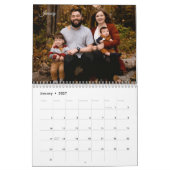 2026 Modern Custom Family Photo Calendar – Create  カレンダー (1月 2027)