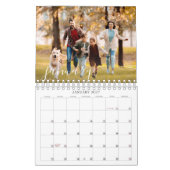 2026 Modern Custom Photo Script Family カレンダー (1月 2027)