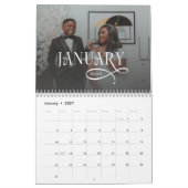 2026 Modern Elegant Wedding 14 Photos Newlyweds カレンダー (1月 2027)