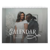  2026 Modern Elegant Wedding Photo Newlyweds カレンダー (カバー)