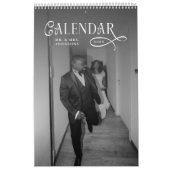 2026 Modern Elegant Wedding Photo Newlyweds カレンダー (カバー)