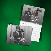  2026 Modern Elegant Wedding Photo Newlyweds カレンダー