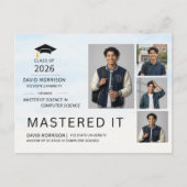 2026 Modern Photo Graduation Announcement Postcard 案内ポストカード (正面)