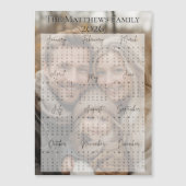 2026 Modern Script Holiday Photo Calendar (正面)