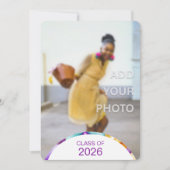 2026 Modern Stylish Graduation Photo Invitation 招待状 (正面)