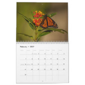 2026 Monarch Butterflies Calendar カレンダー (2月 2027)