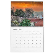 2026 Morning in the Prague Calendar カレンダー (1月 2026)
