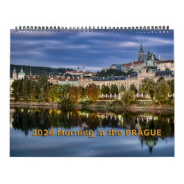 2026 Morning in the Prague Calendar カレンダー