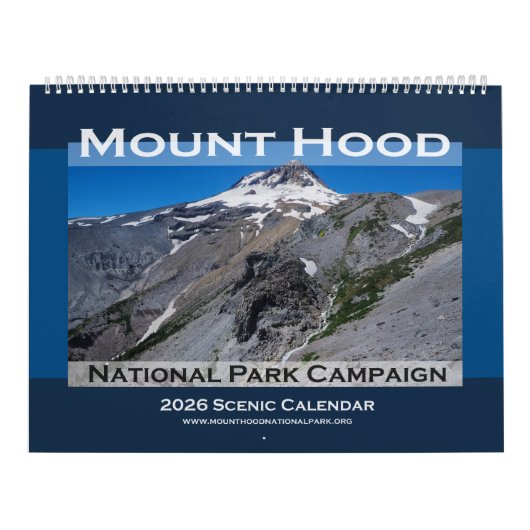 2026 Mount Hood National Park Campaign Calendar カレンダー (カバー)