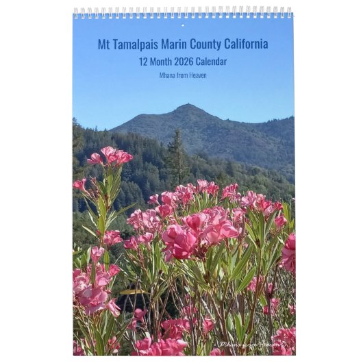 2026 Mt Tamalpais Marin California Calendar カレンダー (カバー)