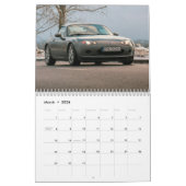 2026 MX-5 Miata Calendar カレンダー (3月 2026)