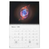 2026 NASA Space Nebulae Astronomy Stars Calendar カレンダー (2月 2026)