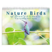 2026 Nature Birds with Uplifting Scripture カレンダー (カバー)
