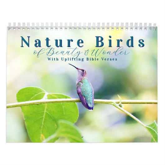2026 Nature Birds with Uplifting Scripture カレンダー (カバー)