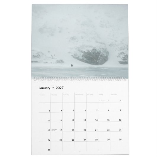 2026 Nature Calendar カレンダー (1月 2027)