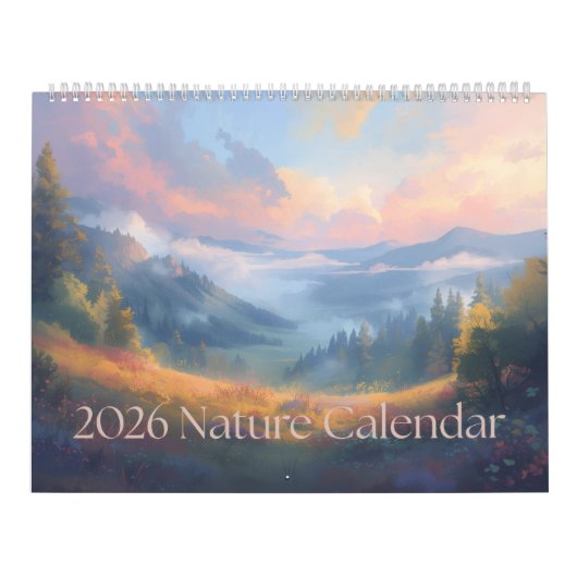 2026 Nature Calendar: A Year in Nature カレンダー (カバー)