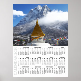 2026 Nepal Calendar, Ama Dablan, Sagarmatha ポスター