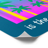 2026 New 2016 Vaporwave Palm Illustration ポスター (角)