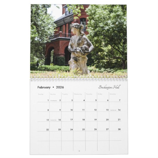 2026 New Charming Savannah Calendar カレンダー (2月 2026)