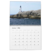 2026 New England Lighthouse-Calendar Calendar カレンダー (1月 2026)