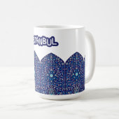 2026 New Istanbul Turkey Souvenir Blue コーヒーマグカップ (正面右)