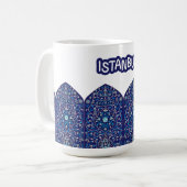 2026 New Istanbul Turkey Souvenir Blue コーヒーマグカップ (正面左)
