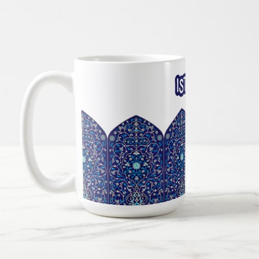 2026 New Istanbul Turkey Souvenir Blue コーヒーマグカップ (左)