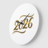 2026 New Year ラージ壁時計 (傾斜)