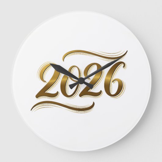 2026 New Year ラージ壁時計 (正面)