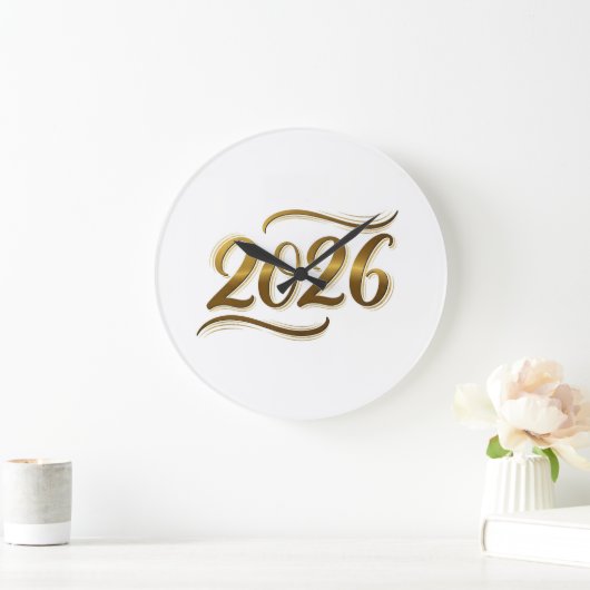 2026 New Year ラージ壁時計 (ホーム)