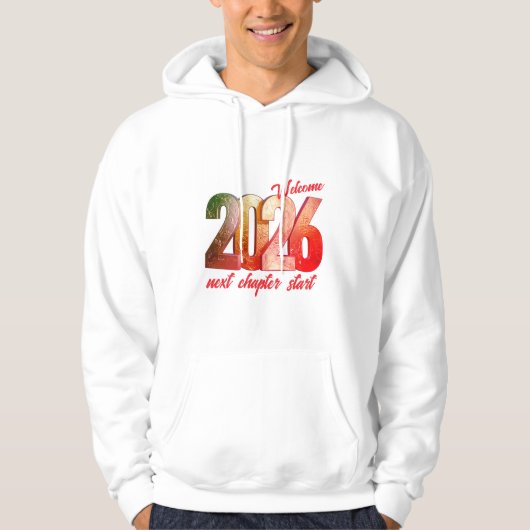 2026 NEW YEAR ADULT PULLOVER HOODIE パーカ (正面)