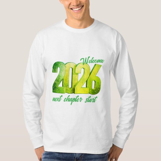 2026 NEW YEAR BASIC LONG SLEEVE T-Shirt Tシャツ (正面)