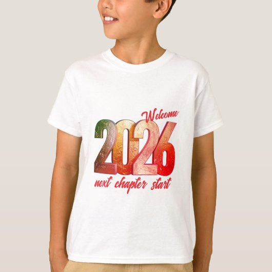 2026 NEW YEAR KIDS BASIC T SHIRT Tシャツ (正面)
