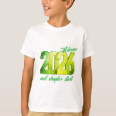 2026 NEW YEAR KIDS BASIC T-Shirt Tシャツ (正面)