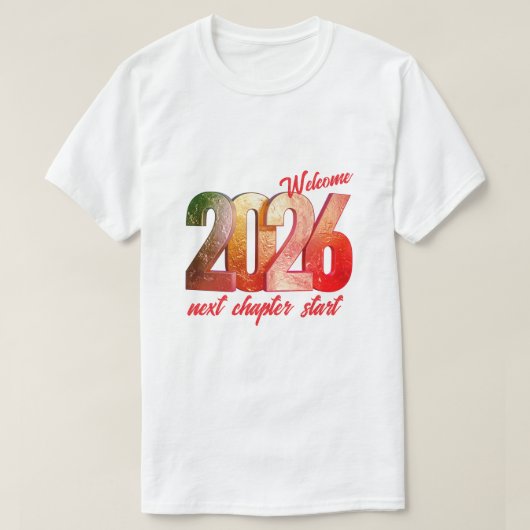 2026 NEW YEAR MENS BASIC T SHIRT Tシャツ (デザイン正面)