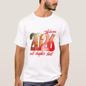 2026 NEW YEAR MENS BASIC T SHIRT Tシャツ (正面)