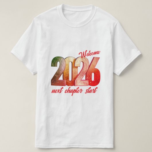 2026 NEW YEAR MENS VALUE T SHIRT Tシャツ (デザイン正面)