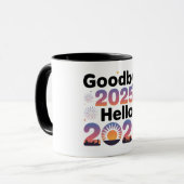 2026 New Year Sunset Celebration Coffee Mug マグカップ (正面左)