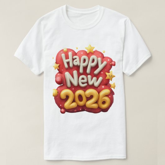 2026 new year  tシャツ (デザイン正面)