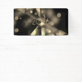 2026 new year with golden bubbles 横断幕 (インサイチュ)