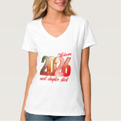 2026 NEW YEAR WOMENS BASIC VNECK TSHIRT Tシャツ (正面)
