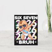 2026 New Years Baby Six Seven Bruh Funny Cool Dabb カード (正面)