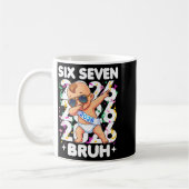 2026 New Years Baby Six Seven Bruh Funny Cool Dabb コーヒーマグカップ (左)