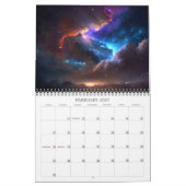 2026 Nightscapes 2 Surreal宇宙ランドスケープアート カレンダー (2月 2027)