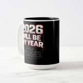 2026 No Excuses ツートーンマグカップ (正面左)